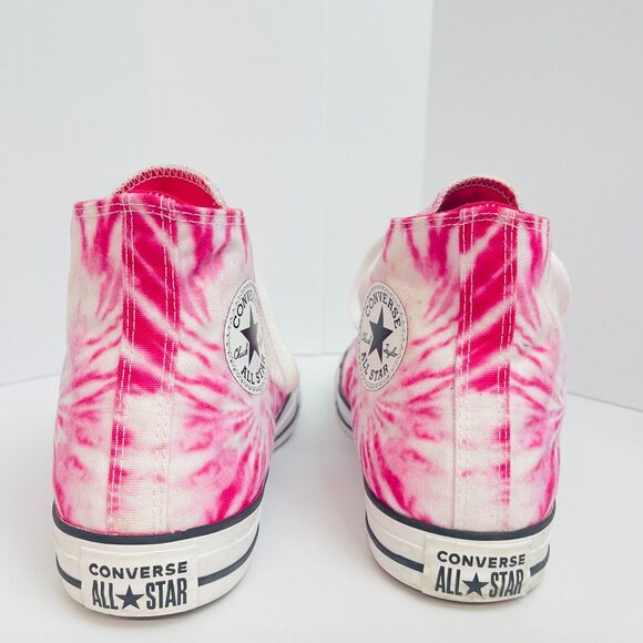 Converse Chuck Taylor Hi Top Pink Tie Dye Canvas Sneaker W Sz 11 M Sz 9 $25,00 - Picture 5 of 7